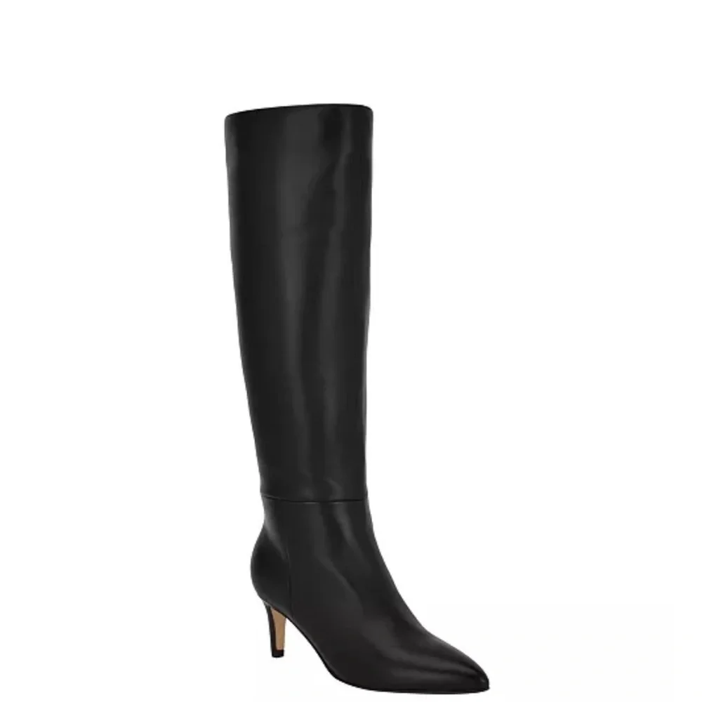 New Calvin Klein Women's Garray Pointy Toe Stiletto Heel Knee High Dress boots